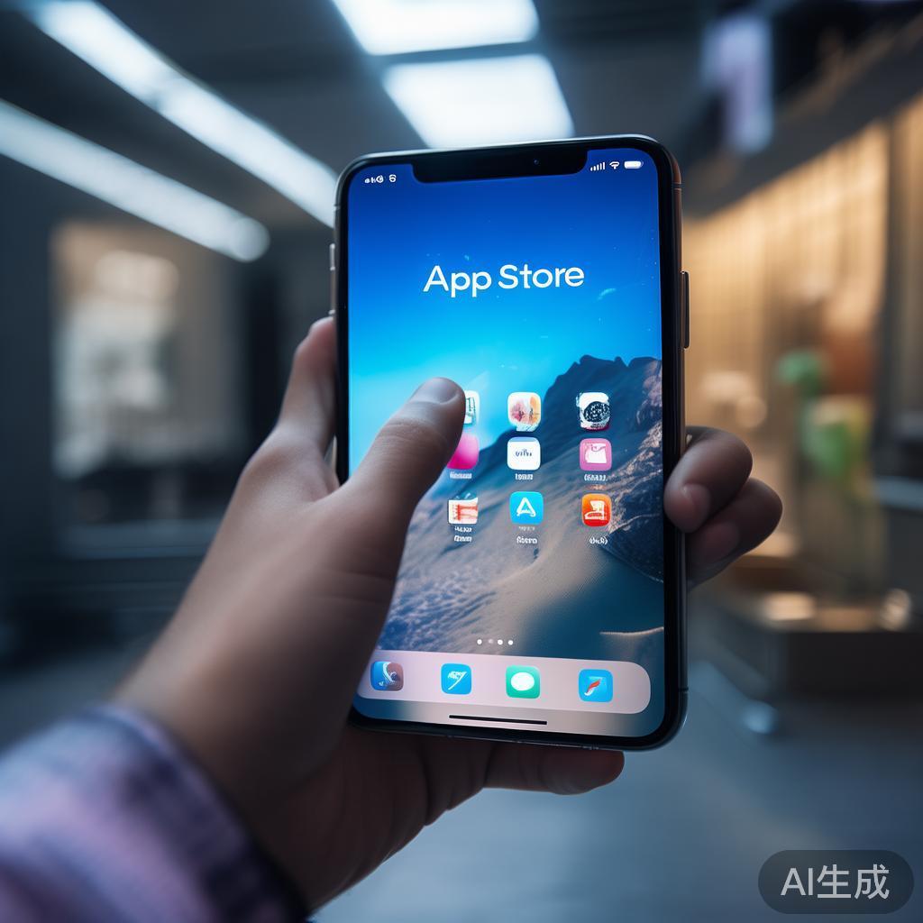 首先，解锁你的苹果设备，找到并点击“应用商店”图标